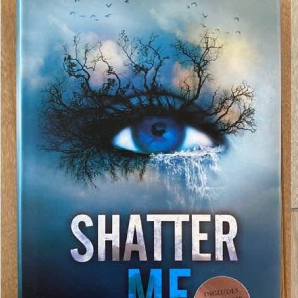 Shatter Me Art Print - Blue and Black